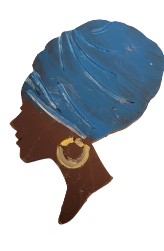 Woman with Head Scarf / Femme avec foulard