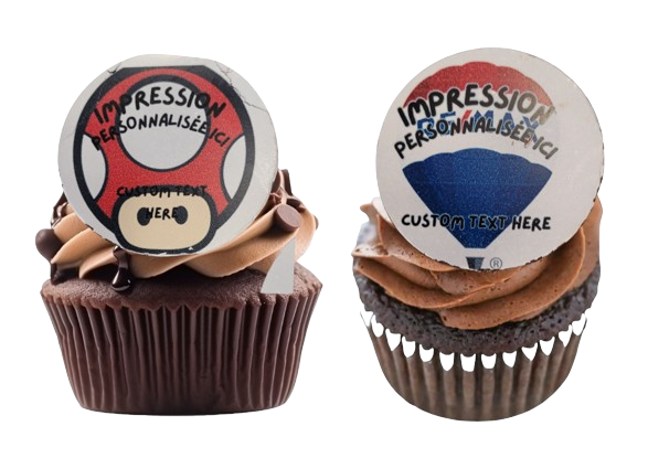 12 Custom Cupcake Toppers / Personnalisés