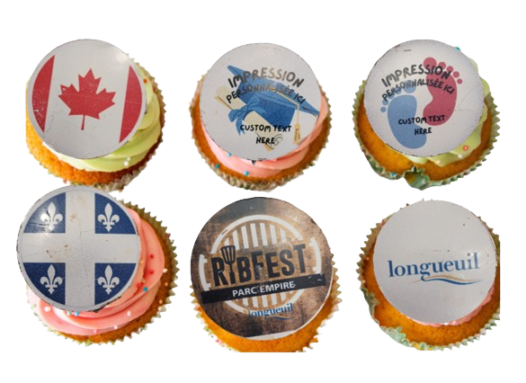 12 Custom Cupcake Toppers / Personnalisés