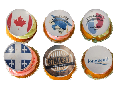 12 Custom Cupcake Toppers / Personnalisés